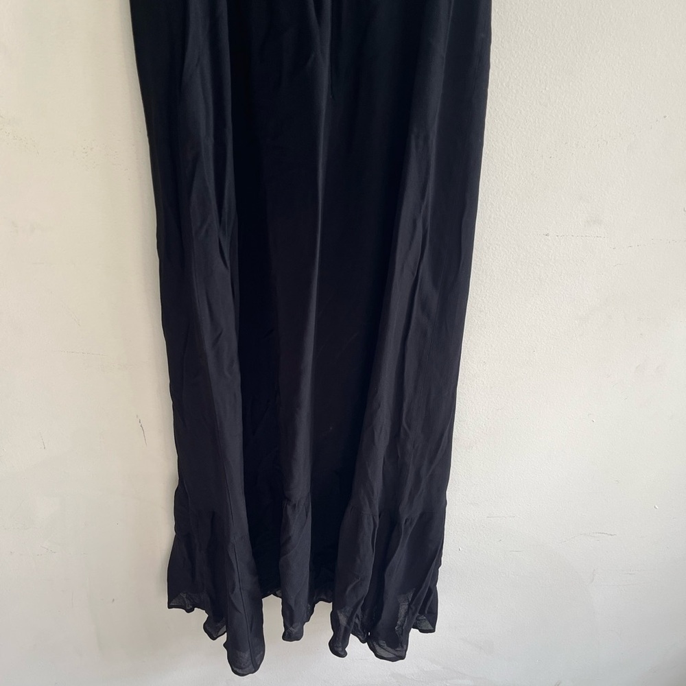 Reformation Black Midi Dress with Tie Straps - Picture 8 of 10